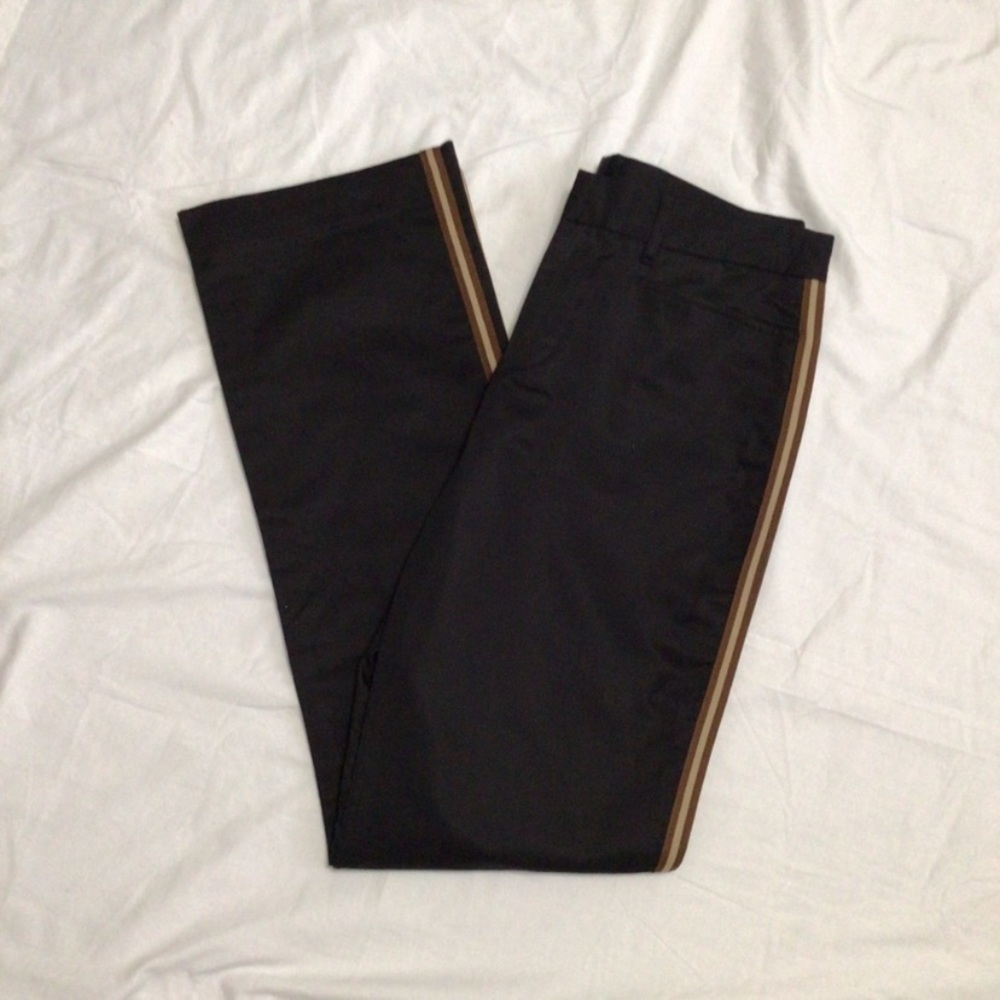 Gap Tuxedo Stripe Cotton Khaki Pants